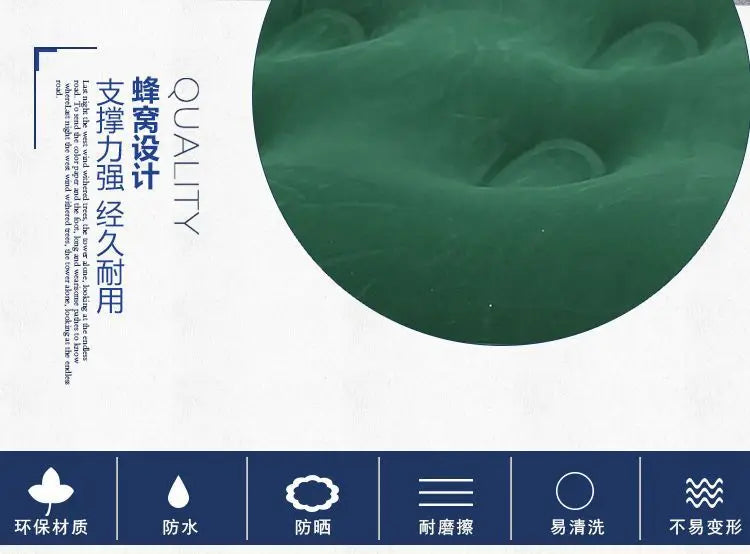 Inflatable Household Single Folding Bed Air Cushion Bed Double, Thickened Portable Air Bed Outdoor Inflatable Sofa