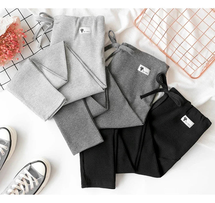 Pregnant Woman Adjustable Big Size Leggings New Maternity Pants  Pregnancy Thin Soft Cotton High Waist Clothes