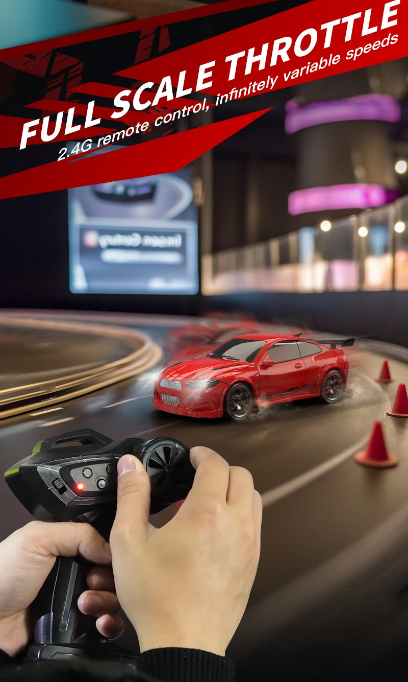 2025 New Kf20 1:64 Drift Rc Car Four-wheel remote-controlled racing car Full proportions Desk Competition Toy Boys Ideal gifts.