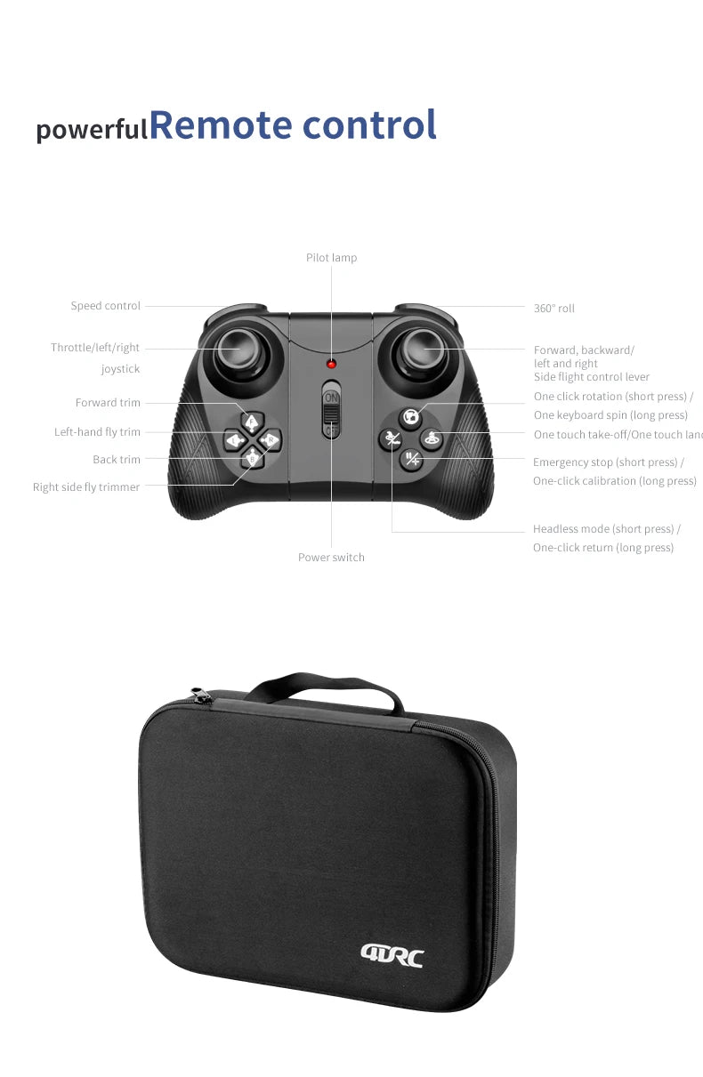 New Mini Rc Drone 4ch 6-Axis Headless Mode Helicopter 360° Flip Remote Control Quadcopter Toy Mini Drone For Children's Gifts