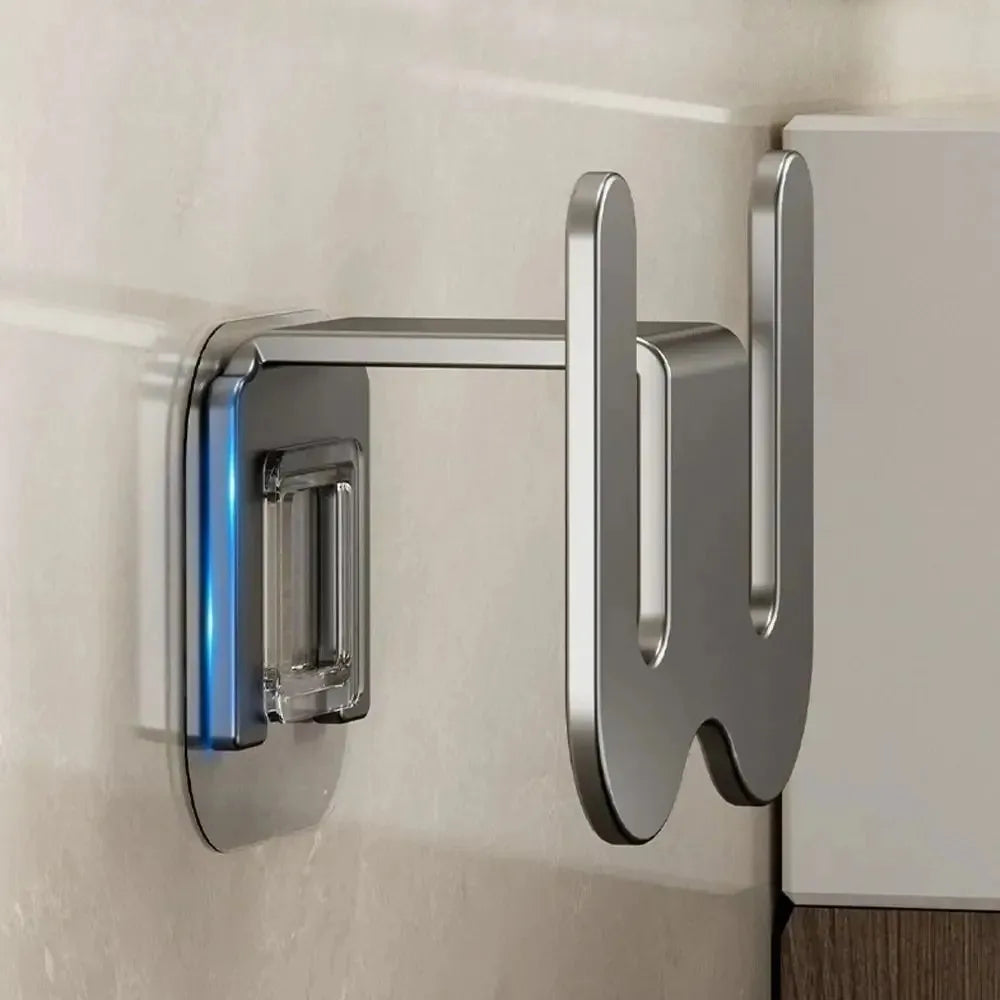 Non Perforated Simple Shoe Storage Rack Bathroom Door with Drainage on The Back Wall Bathroom Slipper Rack Wall Mounted Hook