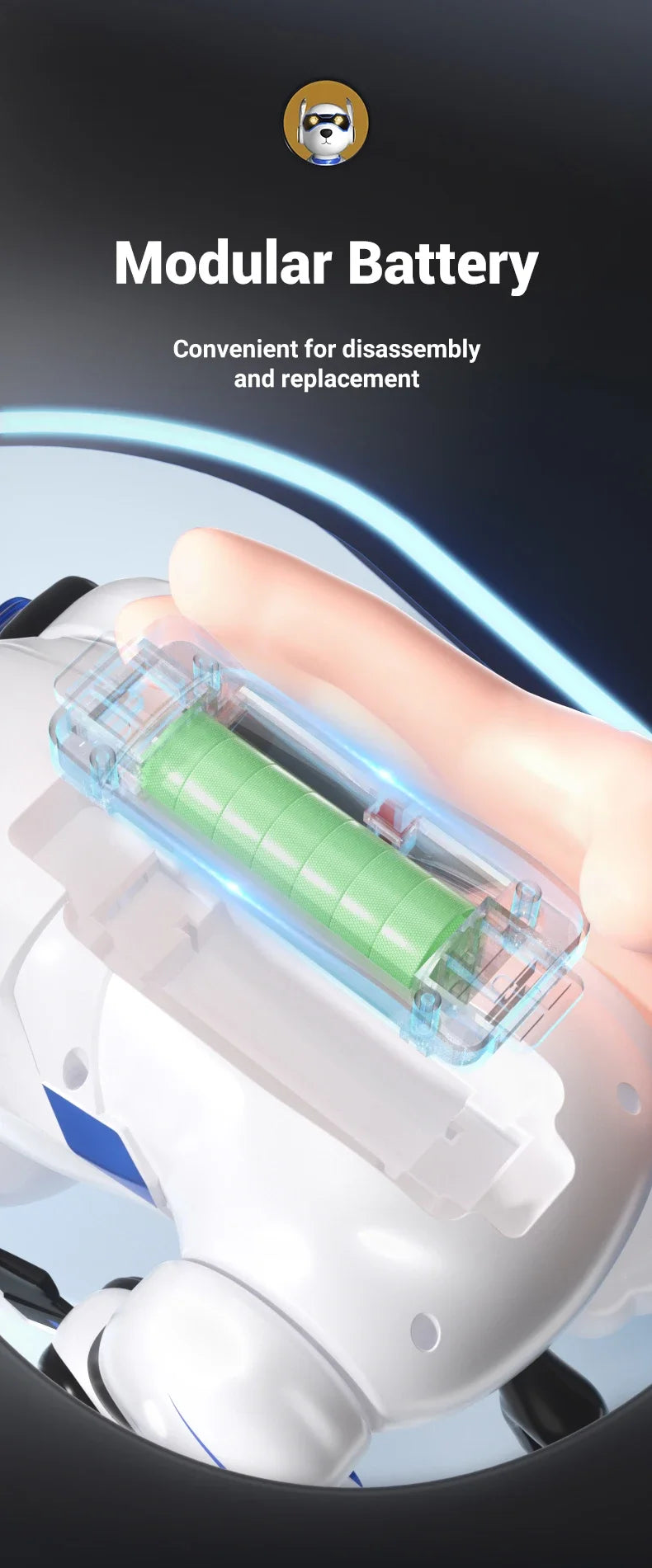 JJRC New Product R27 Smart Voice Robot Dog - Kids' Electronic Pet, Early Education Interactive Toy Robot Halloween Gift