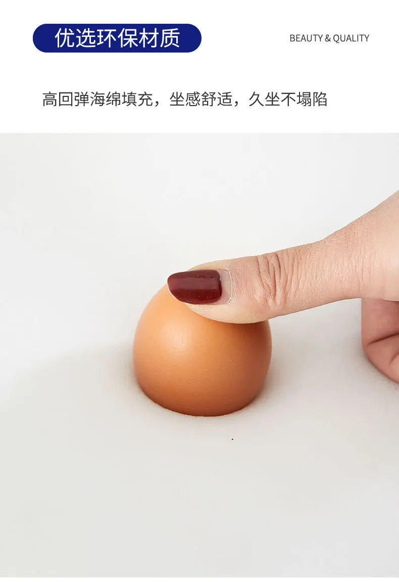 Nordic Style Creative Curved Chair, Plush Upholstered Kids/Accent Living Room Furniture