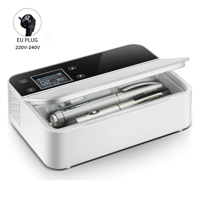 Mini Portable Insulin Refrigerator Mini-Fridge Cooler For Insulin Serum Interferon Capsules Battery 7800mAh Capacity 260 ML