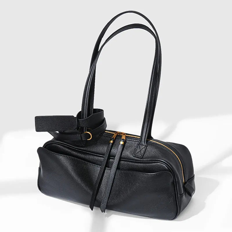 New Women's Bag Genuine Leather Luxury Designer Women Shoulder Bag Soft Cowhide Handbags Fashion High Quality Baguette Bags