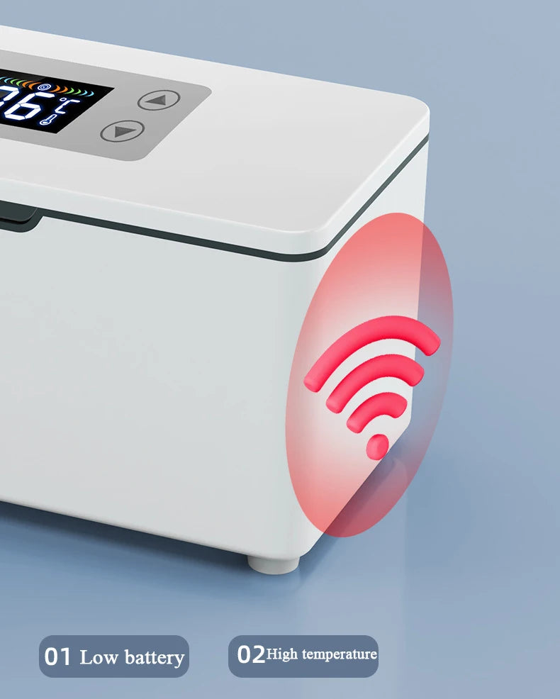 Car Portable Refrigerated Box Cool Box Cooler For Drug Growth Hormone Interferon Insulin USB Charging Thermostat Mini Fridge