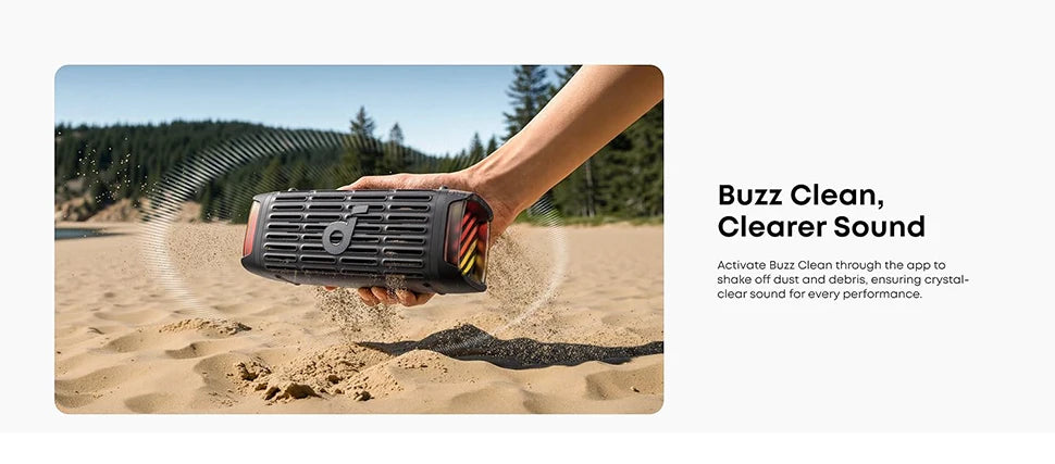 Soundcore Boom 3i by Anker Rugged Outdoor Speakers IP68 Waterproof Floating Playback Saltwater-Resistant BassUp 2.0 16H Playtime