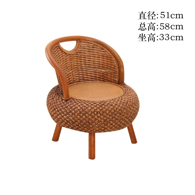 Nordic Rattan Chairs Girl Gaming Computer Occasional Balcony Throne Relax Living Room Chairs Reading Sillones Library Furniture