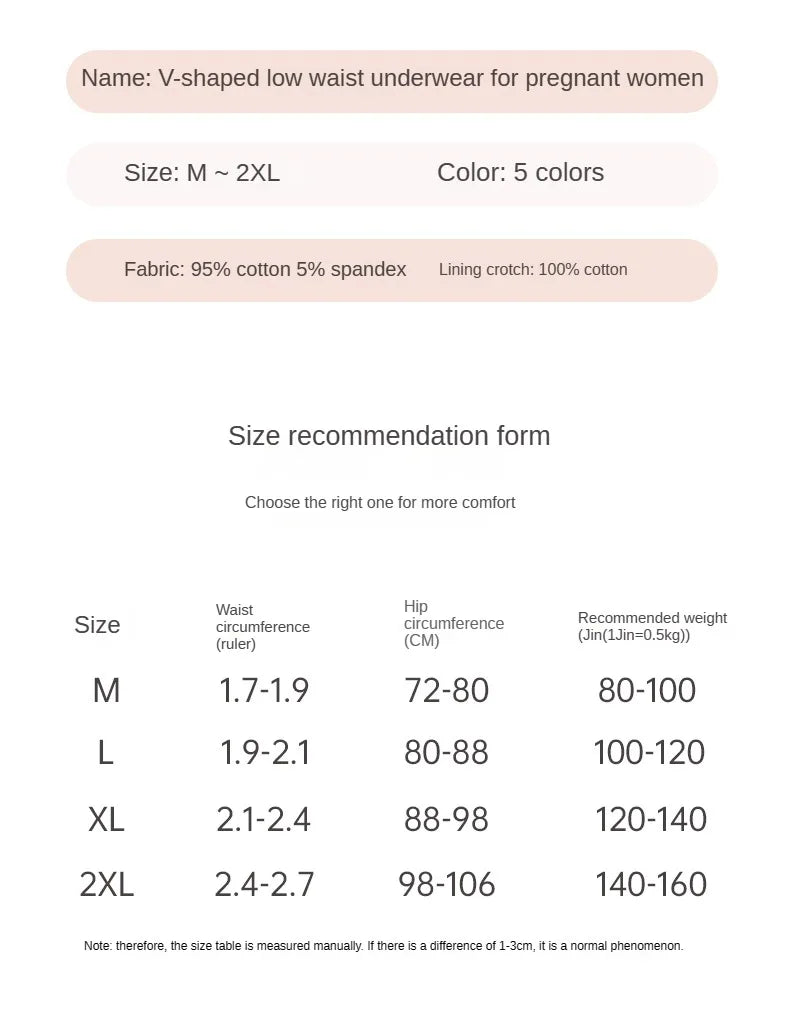 3PCS Soft Briefs V-shaped Abdominal Support Underpanties Pregnancy Childbirth Female Underwear Pregnant Woman Women's Panties