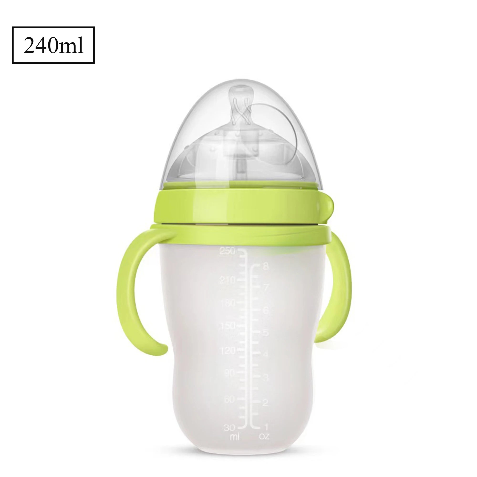 Baby Bottle with Silicone Handle Baby Bottle Photography Accessories 0-36 months 150ml 240ml Baby Boys and Girls