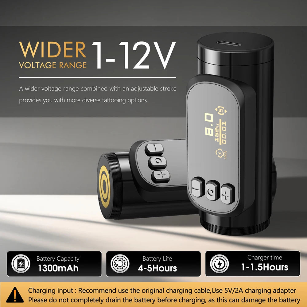 Ambition Sally 270 Wireless Tattoo Machine adjustable Rotary Pen Stroke 2.0-3.5mm Permanent Makeup Coreless Motor Tattoo Suppy