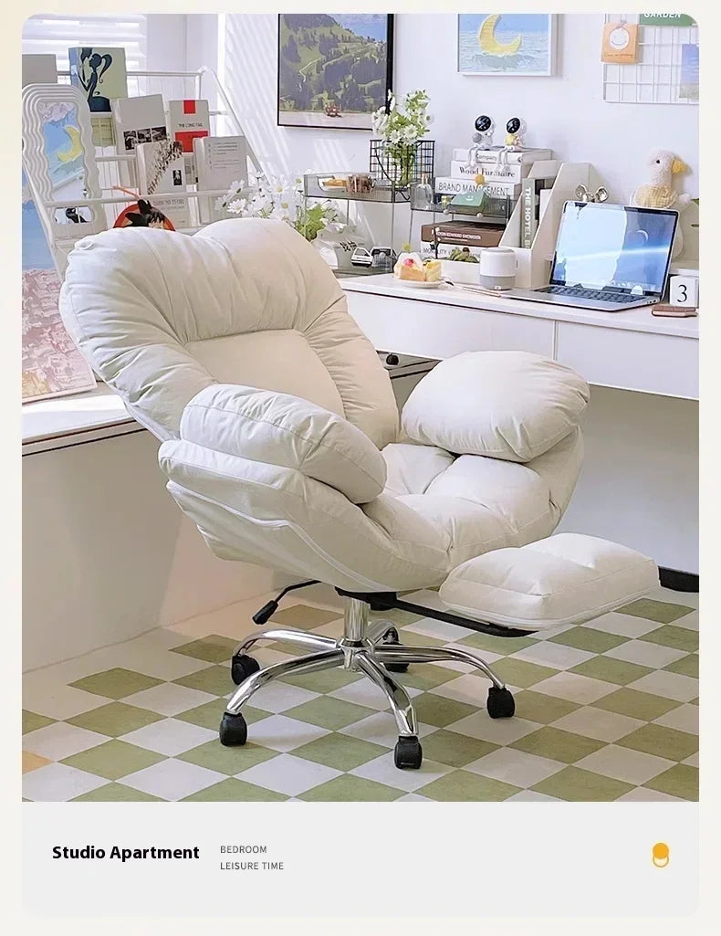 Computer Sofa Chair, Home Comfortable Sedentary Backrest Desk Chair, Anchor Live Broadcast Chair, Bedroom Office Chair Fauteuil