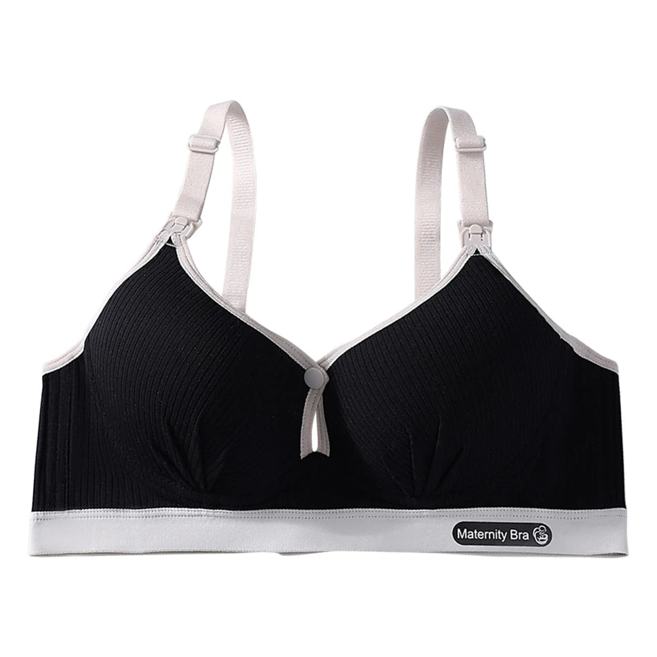 Maternity Nursing Bra No Underwire Front Open Summer Support Cups Bralette Soft Comfort for Pregnant Women Underwear Clothing
