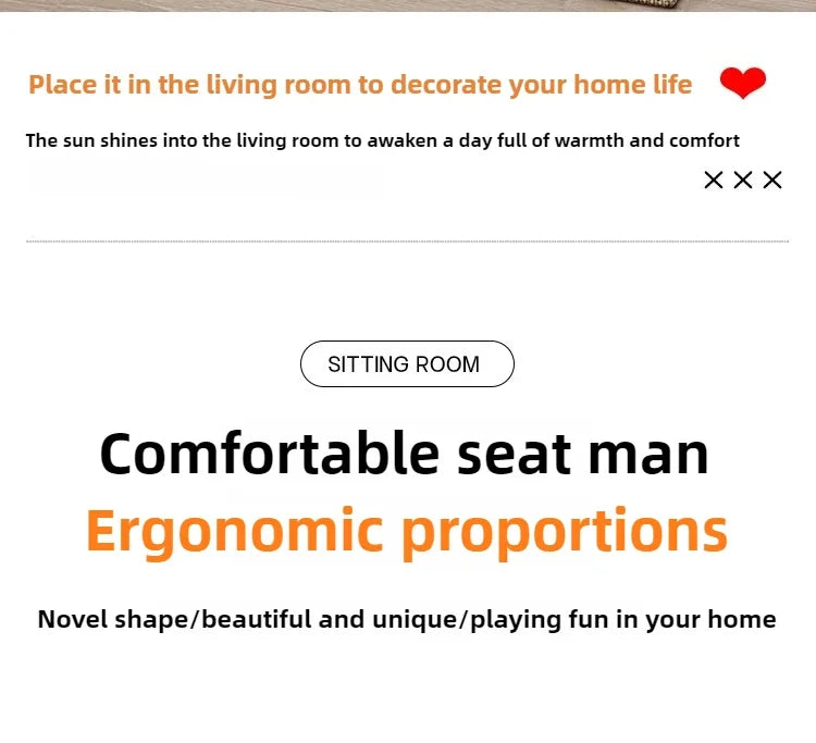 Modern Tatami Lazy Sofa Chair Japanese Living Room Furniture Back Floor Nordic Wind Bay Window Low