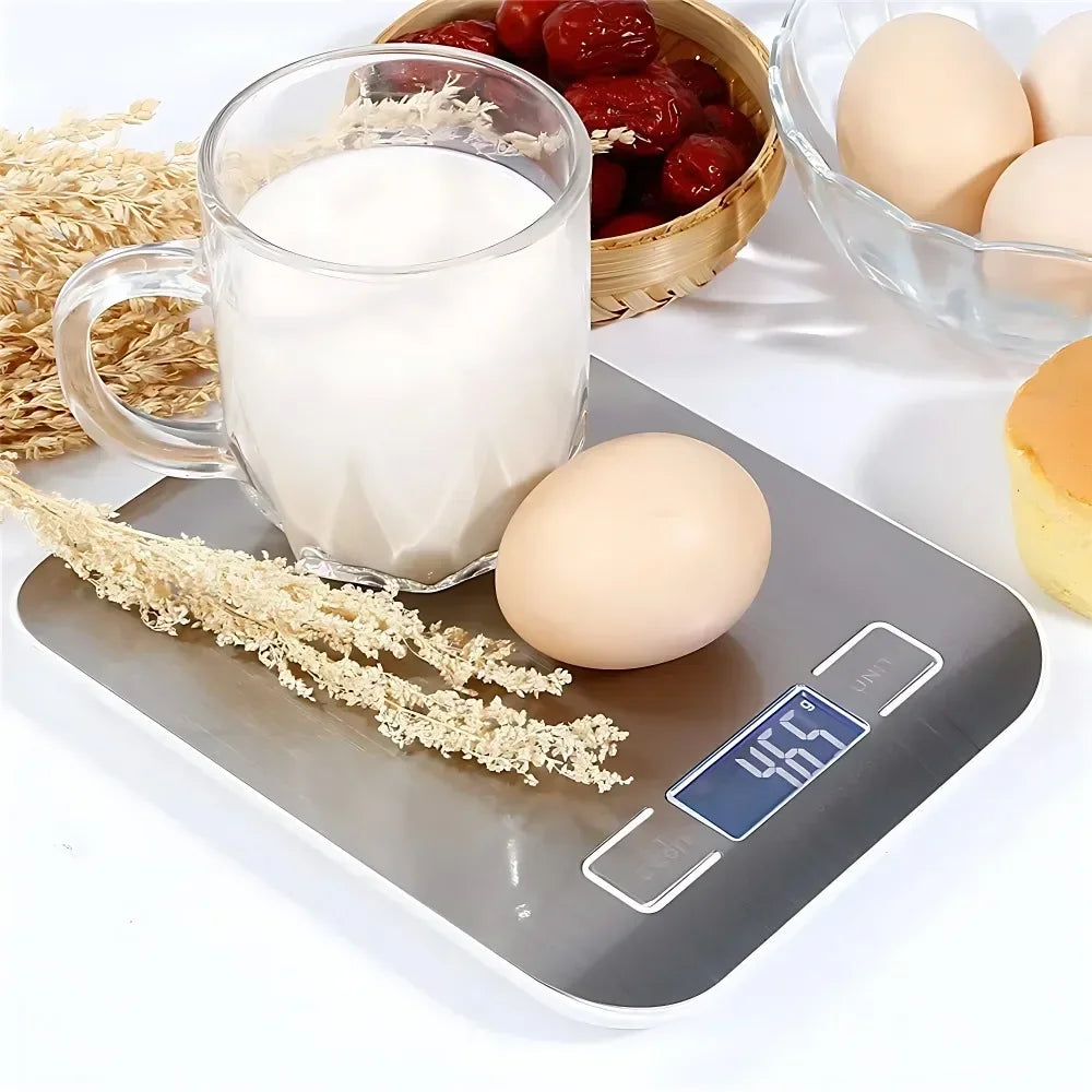 Digital Kitchen Scale Stainless Steel LED Display 5kg 1g Panel Electronic Scales Home Jewelry Food Snacks Weighing Baking Tools