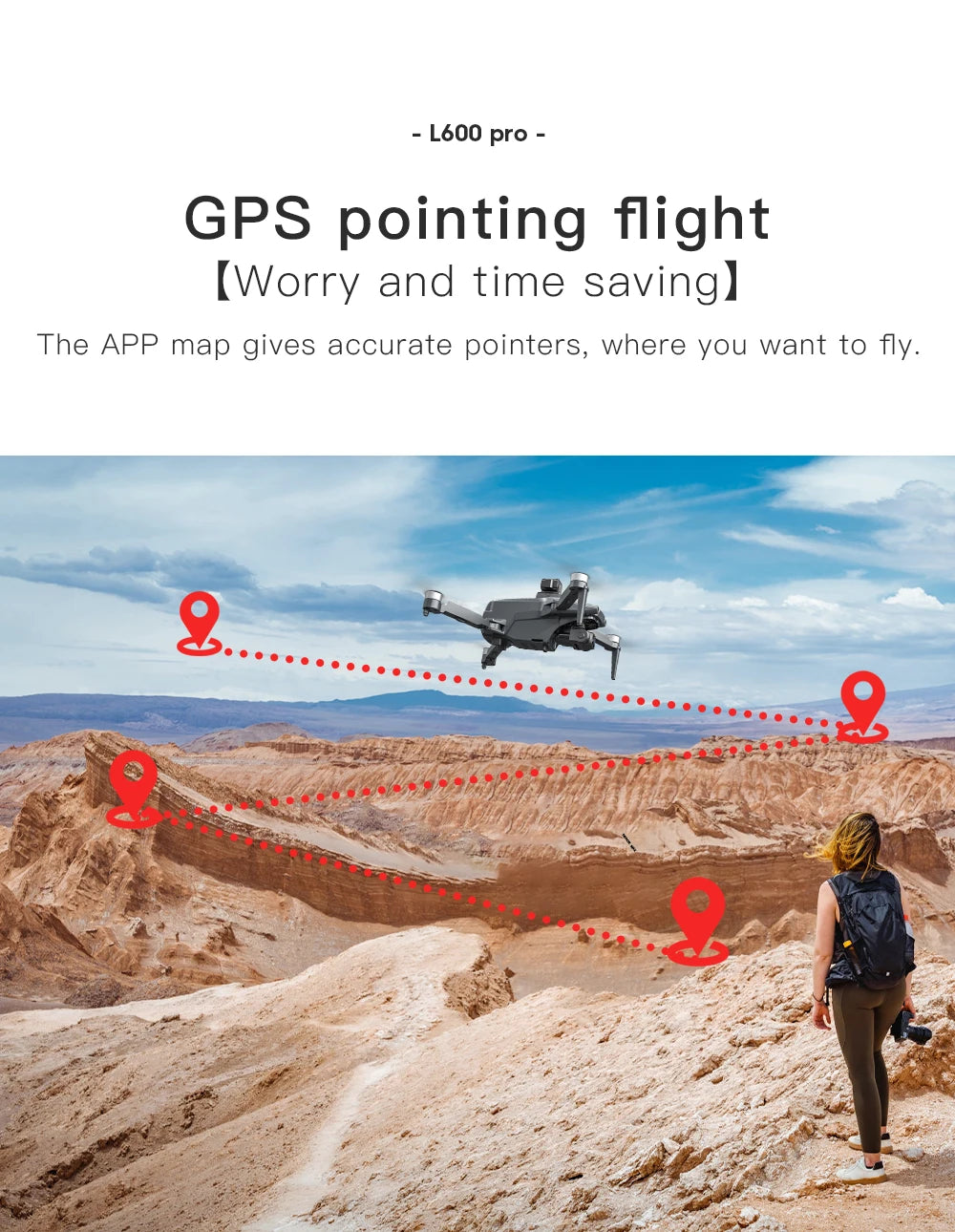 L600 PRO GPS Drone Professional 4K HD Dual Camera 360° Obstacle Avoidance Brushless Motor 5G WIFI FPV RC Quadcopter Toys Dron