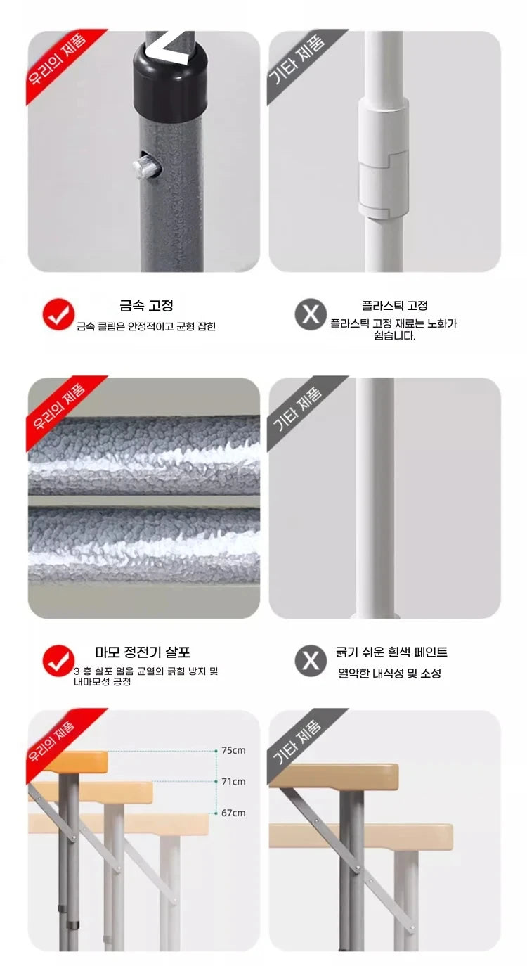 New Outdoor Folding Table Height Adjustable Portable Camping Desk Garden Waterproof High-quality Dining Long Table White Chair