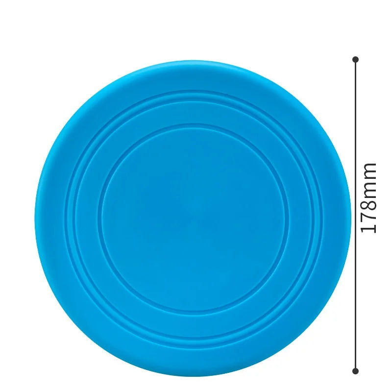 7 Colors Silicone Flying Saucer Funny Dog Cat Toy Dog Game Flying Discs Resistant Chew Puppy Training Interactive Pet Supplies