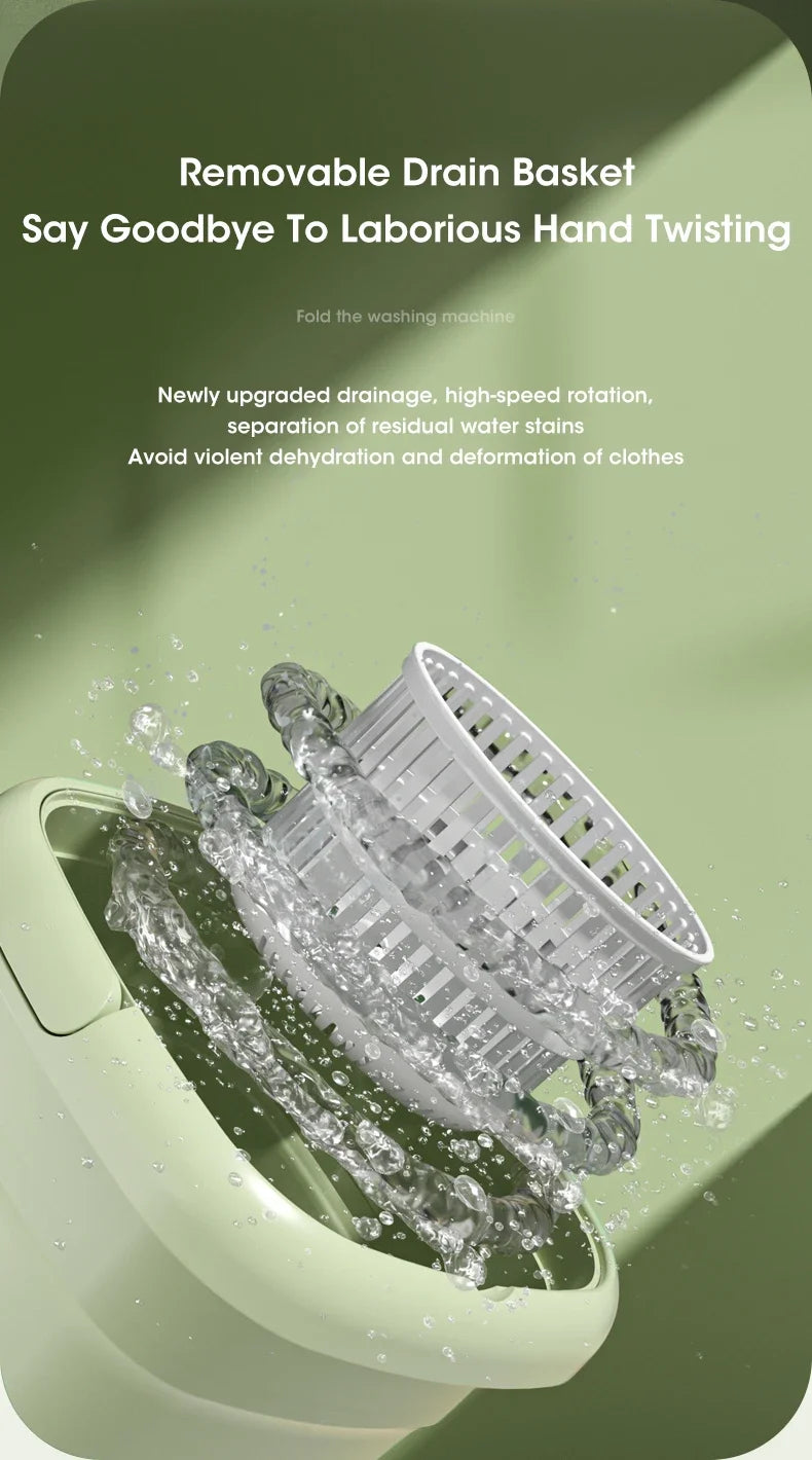Folding  Washing Machine Sock Barrel Centrifuge Washing Machine Clothes Mini Underwear Portable Washing Machine for Dehydration
