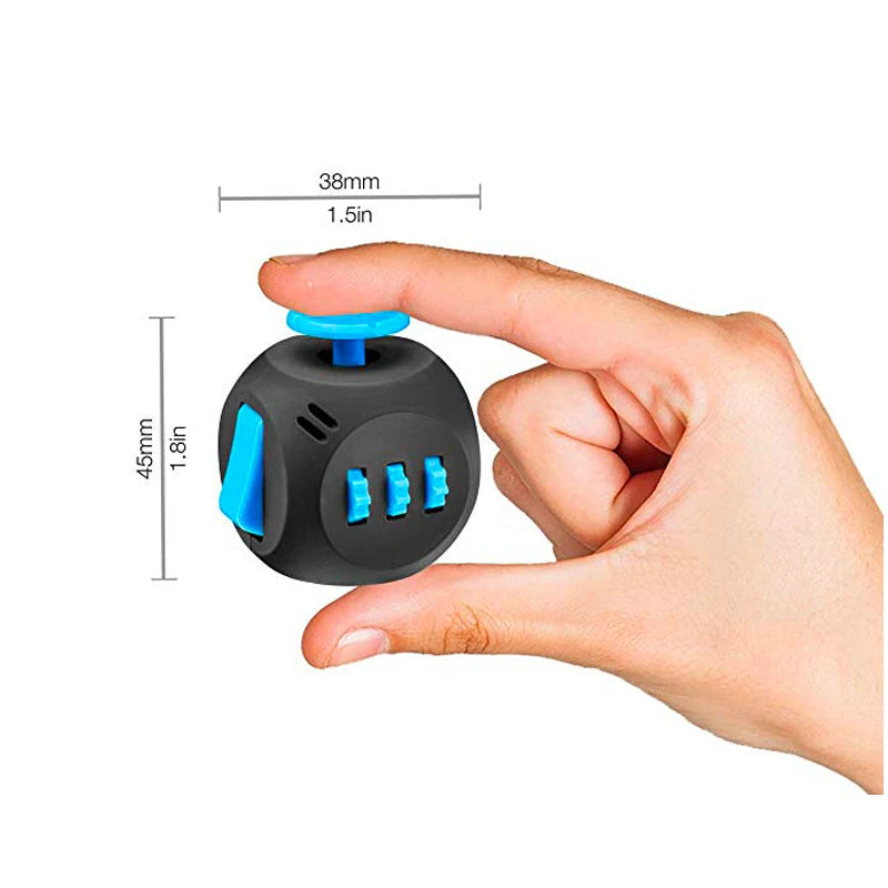 Fidget Cube Toys,6 Sides Anti Stress Fidget Cube Dice For Kids Adults Autism ADHD OCD Anxiety Relief Focus,EDC Hand Sensory Toys