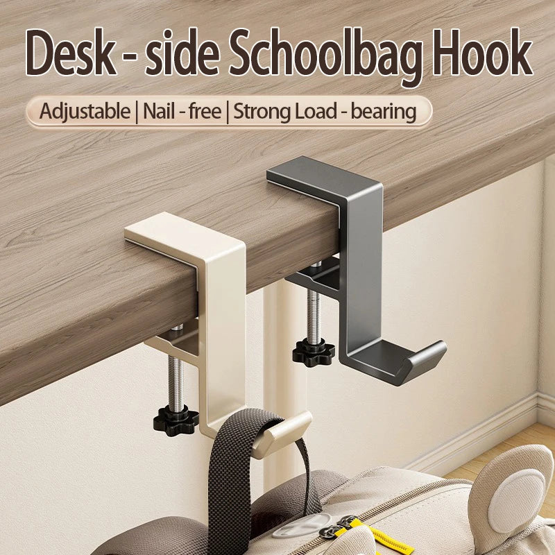 1pcs Punch-free Desk Hook Adjustable Desk Edge Hook Multi - Functional Gaming Headset Hanging Hook Home Office Organizer