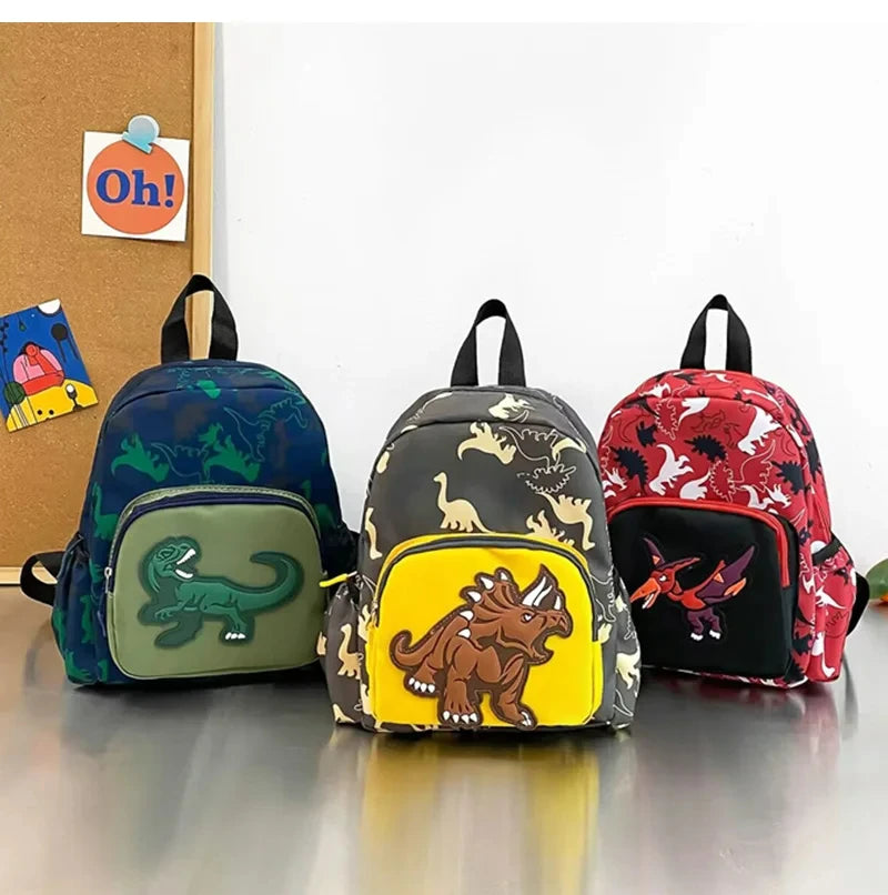 Kindergarten Backpack for Boys Fashion Dinosaur School Backpacks Cartoon Print Casual Kids School Bag Girls Schoolbags 3-8 Years