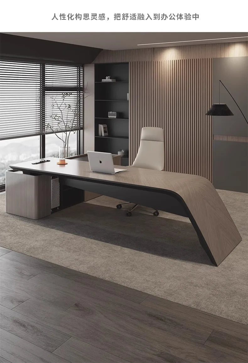 Designer Storage Office Desk Executive Modern Wooden L Shaped Office Desk Organizer Height Large Mesa Escritorio Furniture