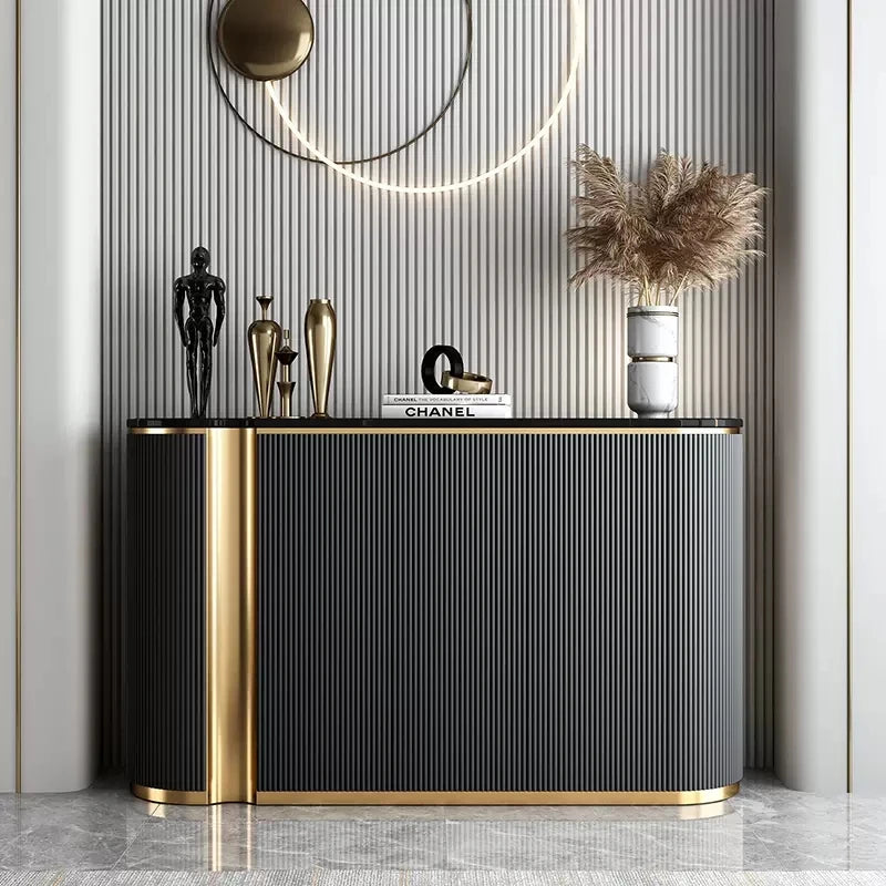 Modern Luxury Kitchen Furniture Dining Room Console Table Cabinet Table Sideboards Storage Cabinet With Doors