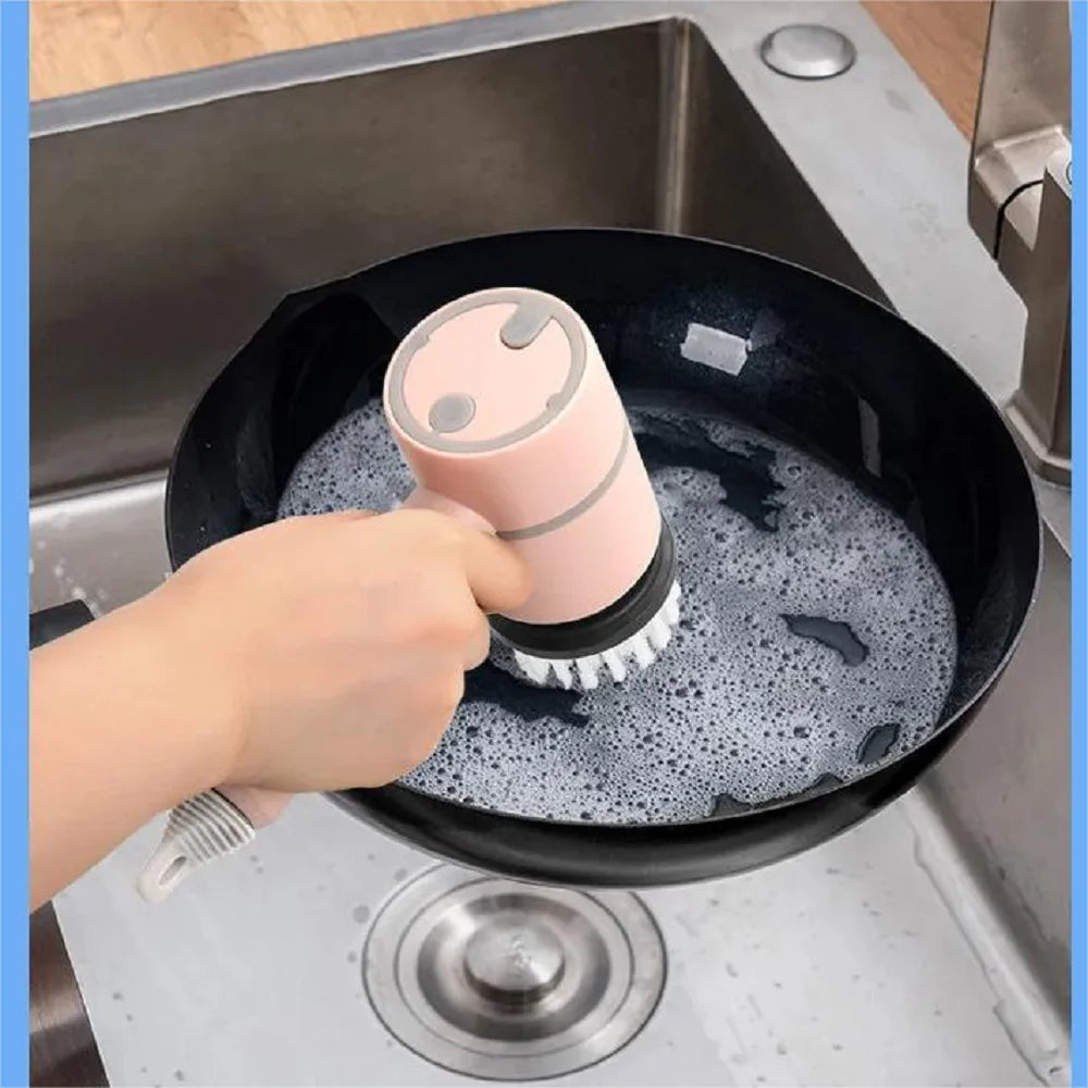 2025 Multi Functional Wireles Electric Cleaning Brush Household Toilet Cleaning Tool Handheld Kitchen Cleaning Brush