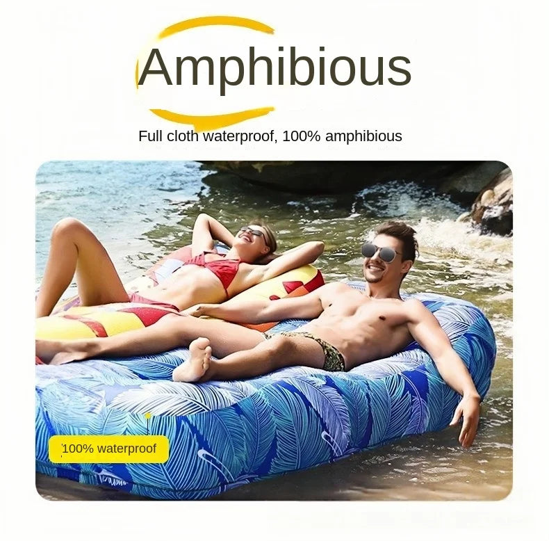 New Inflatable Lounge Chair, Outdoor Inflatable Sofa, Inflatable Hammock, Suitable for Camping, Beach, Tanning, Etc