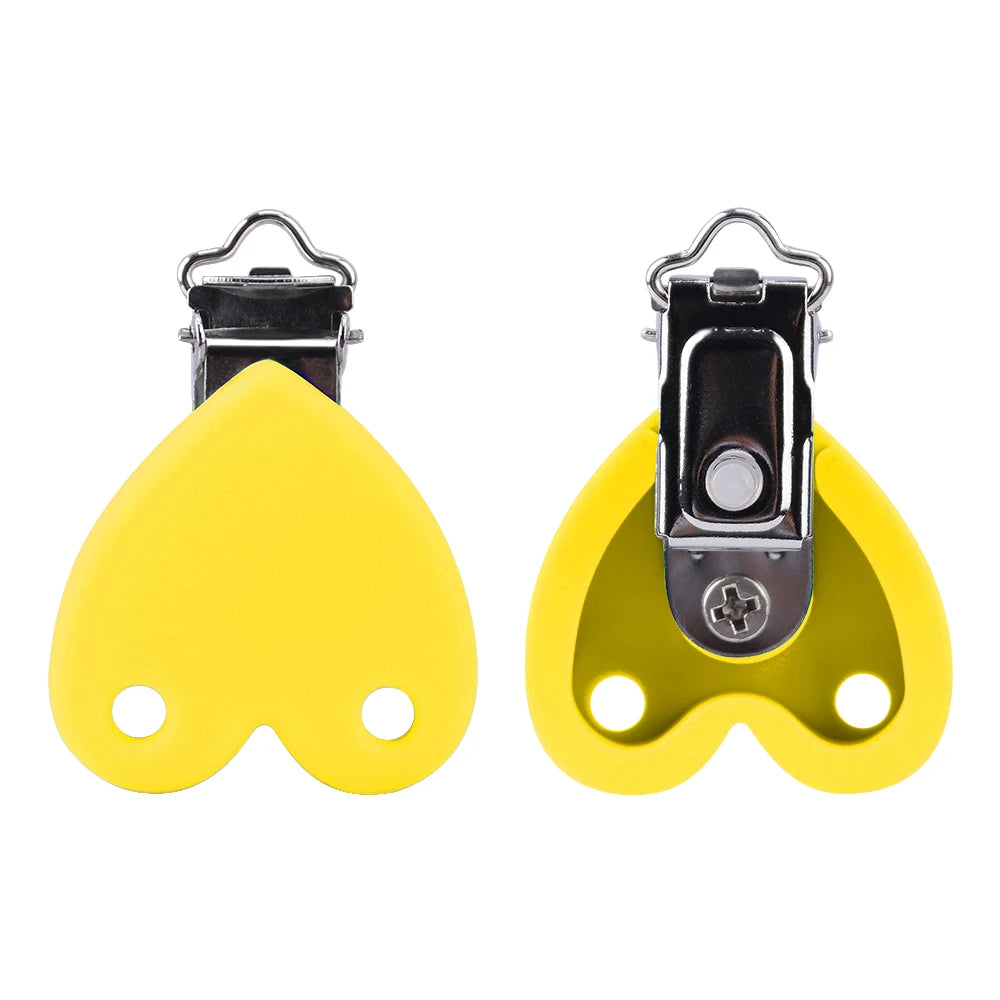 Lofca Silicone Clip 5 PCS Baby Pacifiers for DIY Pacifier Chain Nursing Teething Baby Gifts Food Grade Free BPA Baby