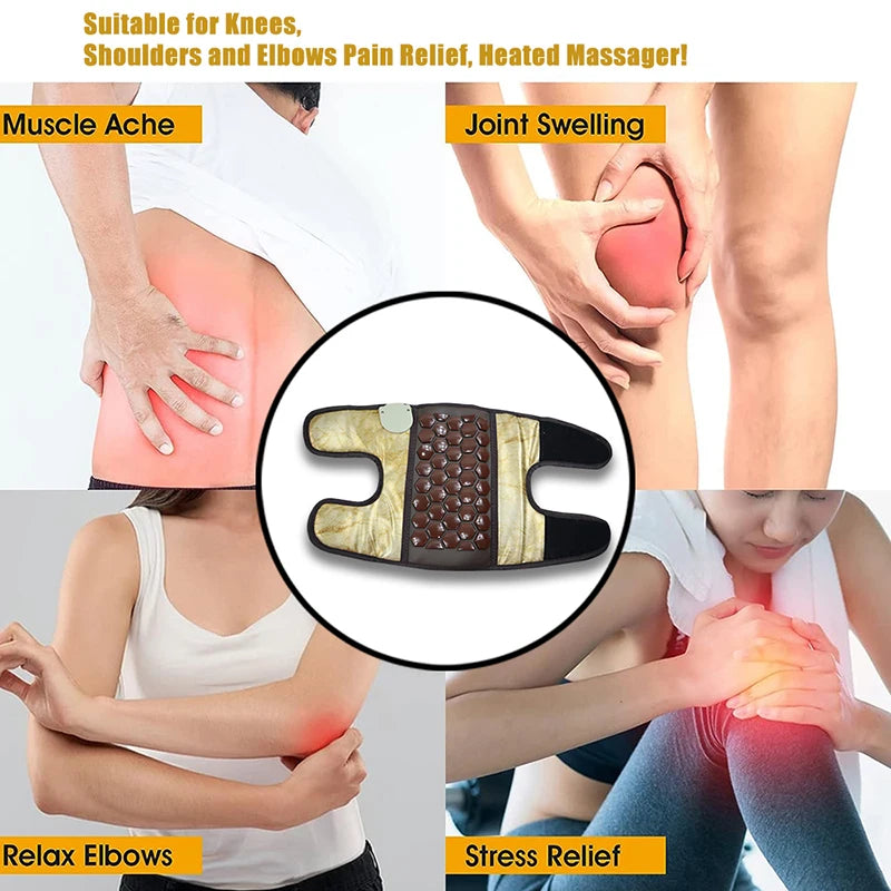Germanium Stone Heating Knee Protection Far Infrared Physical Therapy Jade Stone Tomalin Health Leg Protection Magnetic Therapy