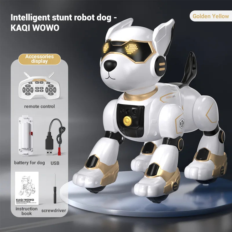 JJRC New Product R27 Smart Voice Robot Dog - Kids' Electronic Pet, Early Education Interactive Toy Robot Halloween Gift