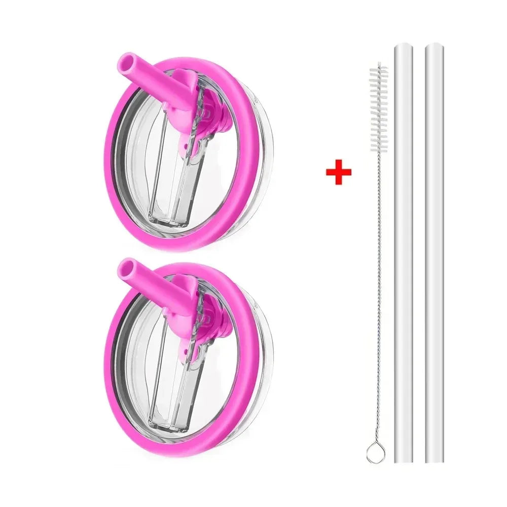 40oz Flip Straw Leak Proof Lid for Stanley Cup Spill-proof Cover Tumbler Lid Replacement for Stanley Cup Accessories Straw Cover