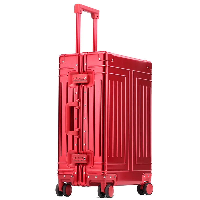20/24/26/28 Inch Aluminum Suitcase Alloy Trolley Case 30 inch Large Capacity Rolling Luggage Travel Suitcase with Wheels