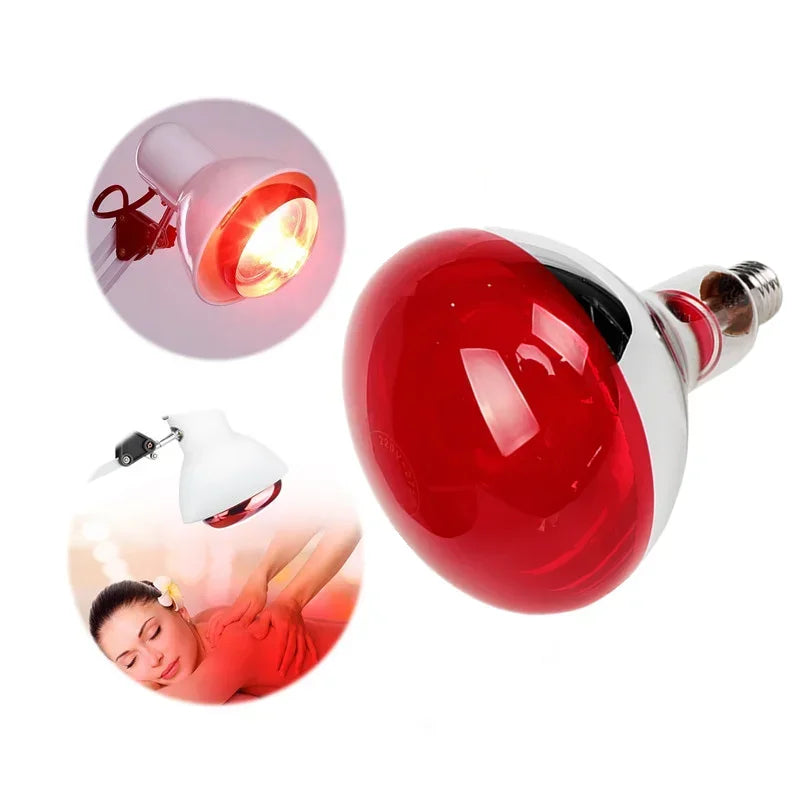 Infrared Physiotherapy Bulb 150W Heating Therapy Red Lamp Massage for Neck Ache Arthritis Muscle Joint Relaxation Pain Relief