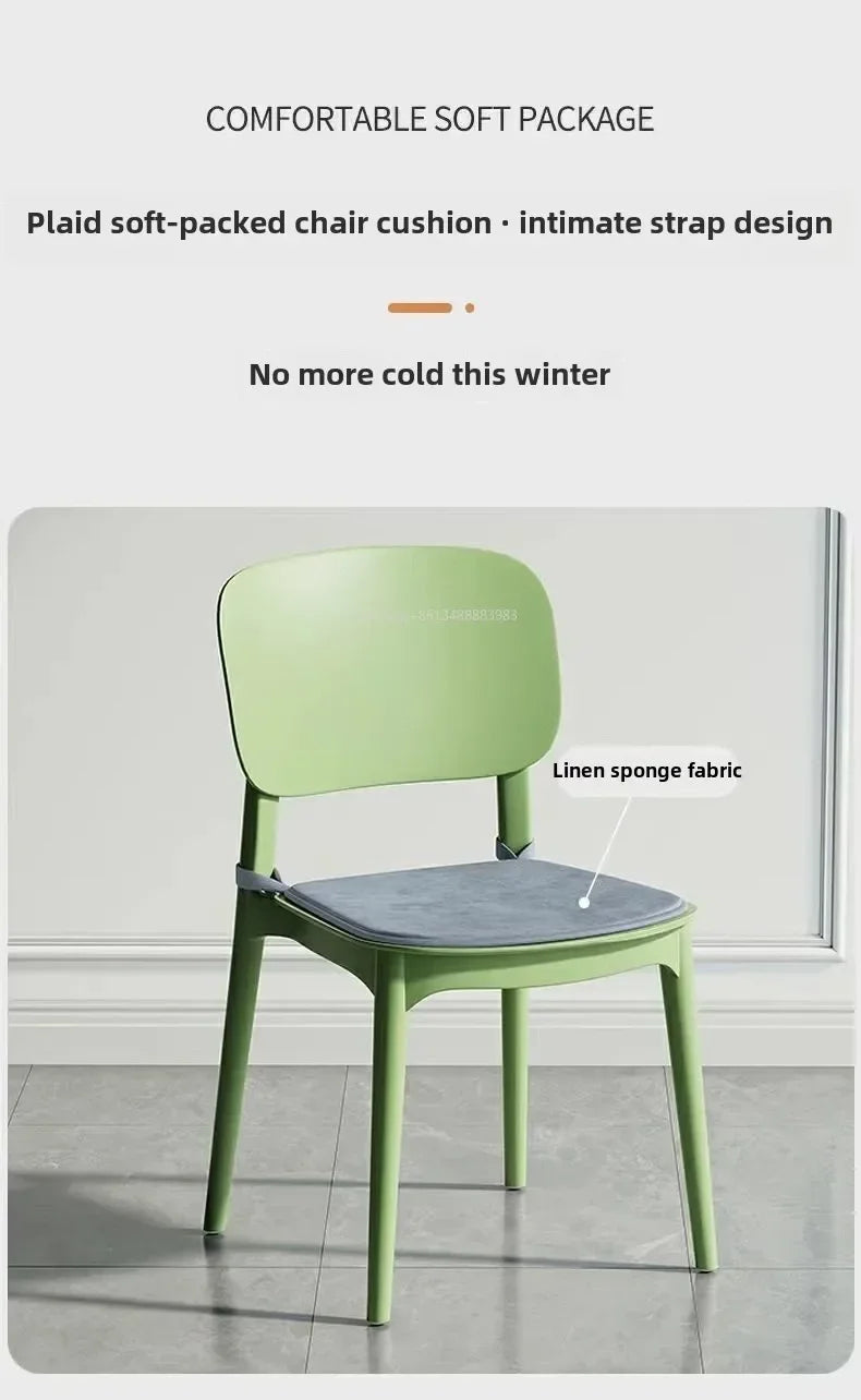 Hot Chair, Plastic, Household, Thickened, Restaurant, Backrest Chair, Commercial, Dining Chair, Modern, Simple, Comfortable