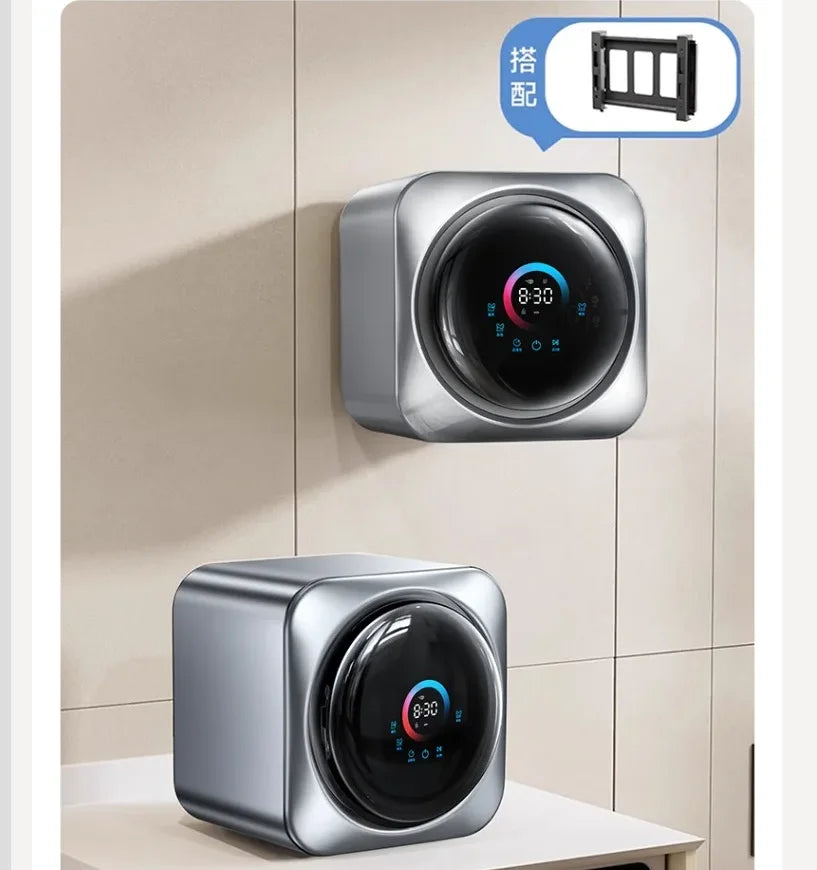 220V Automatic Mini Washing Machine for Underwear Socks Portable Wall Mounted Washer Dryer Combo CBA