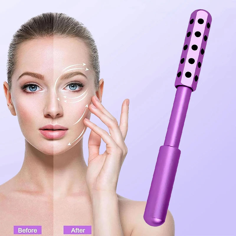 24 Germanium Face Massage Beauty Acupoint Roller Stick Wholesale Beauty Roller Tool Face Gua Sha Massager Women Skin Care Beauty