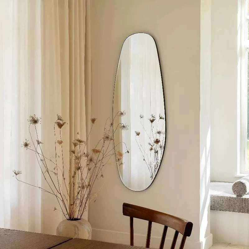 Long Mirror Vintage Floor Mirrors Accessories Store Entrance Hall Mirror for Handbag Paint for Table Decoration Items Live Miror