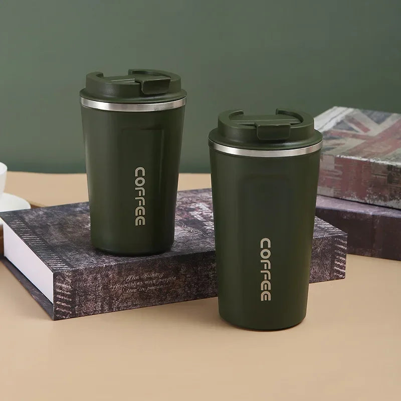 380/510ML Stainless Steel Thermal Mug Thermo for Coffee Water Bottle Leakproof Travel Drinkware Travel Thermal Mug