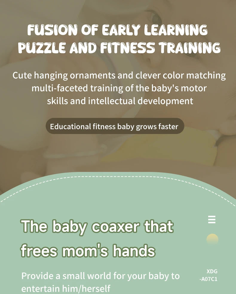 Baby Play Gym Play Mat Children Play Mat Rack Newborn Baby Activity Gym Mat 0-36 Months Tummy Time Crawling Game Blanket Toys