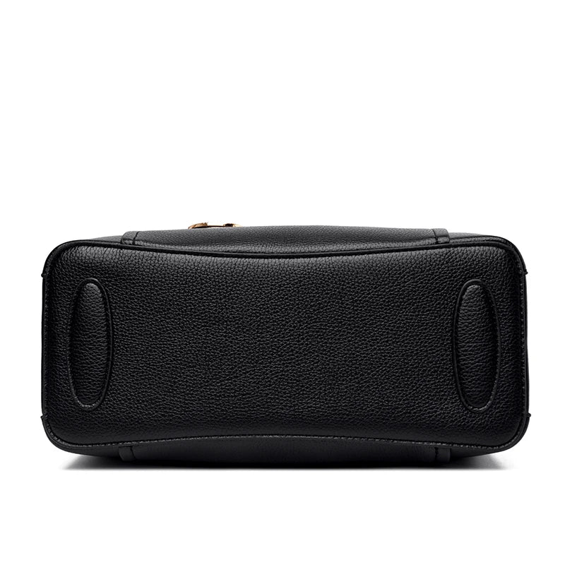 Fashion Women Soft PU Leather Handle Handbag Designer Shoulder Crossbody Bag Ladies Large Capacity Shopping Messenger Tote Bag