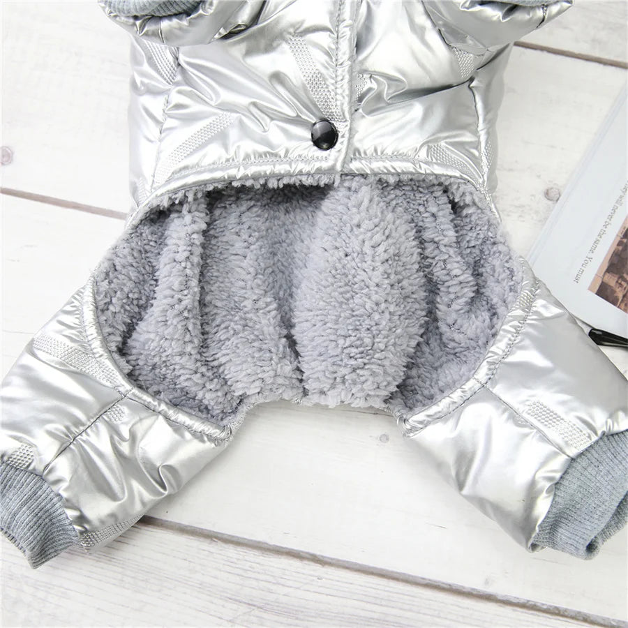 Thicken Warm Dog Jumpsuit Winter Pet Dogs Clothes for Chihuahua Coat Waterproof Hoodie Puppy Overalls Poodle Jacket Pet Apparel