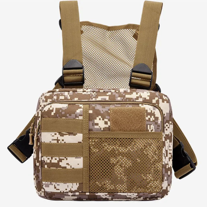 Multi-function Tactical Vest Unisex Chest Rig Bag Fashion Men's Hip-hop Streetwear Chest Bags Waterproof Oxford Sport Backpack