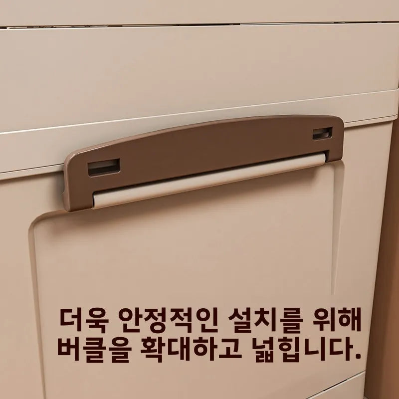 Free Installation Storage Cabinet Living Folding Storage Box Organizer Clothes Livin Dress Room Folding Snack Cabinet with Wheel