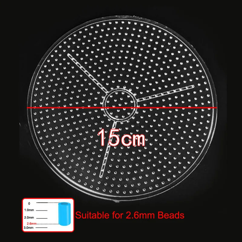2.6mm Hama Beads Template DIY Perler Square Pegboard Fuse Beads Tool Educational Tangram Jigsaw Puzzle Template Kids Toy