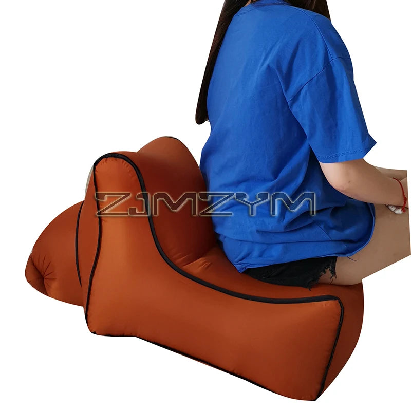 Small Portable Inflatable Chair Outdoor Camping Stool Beach Pool Floats Lounger Sofa Furniture