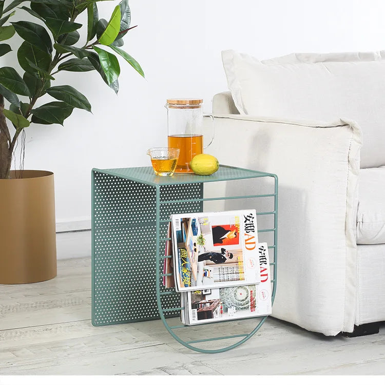 Nordic Multifunctional Wrought Iron Sofa Coffee Table Home Living Room Furniture TV Cabinet Combination Coffee Table Decoration