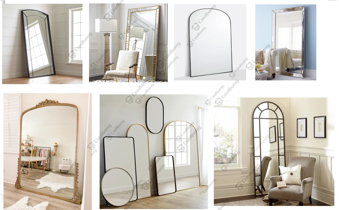 NEW Coolbang Framed Floor Standing Decor Mirror